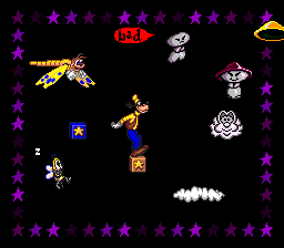 Goofy's Hysterical History Tour (Genesis) screenshot: The help screen tells the player what's good and what's bad