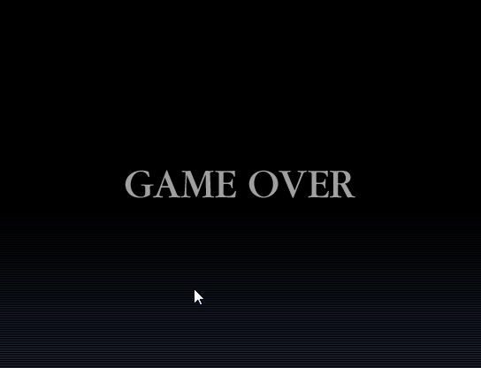 The Chosen RPG (Windows) screenshot: Game over