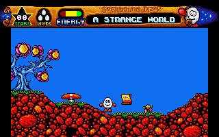 Spellbound Dizzy (Atari ST) screenshot: The starting location