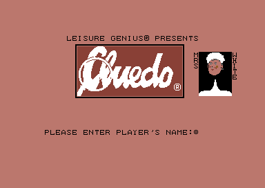 Cluedo (Commodore 64) screenshot: Choose your player