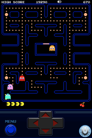 Pac-Man (iPhone) screenshot: Oops.