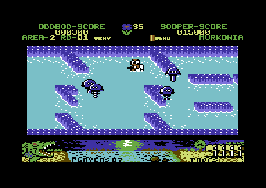 Swamp Fever (Commodore 64) screenshot: I have no idea what these are supposed to look like