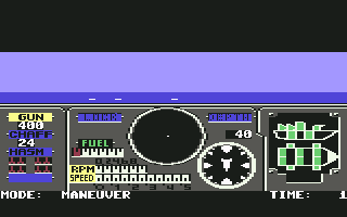 PHM Pegasus (Commodore 64) screenshot: View of the environment