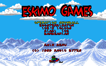 Eskimo Games (Amiga) screenshot: Choose an event.