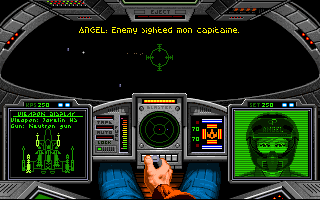 Dangerous Streets / Wing Commander (Amiga CD32) screenshot: Wing Commander: Enemy sighted! (AGA)