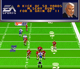 Screenshot of Madden NFL 96 (SNES, 1995) - MobyGames