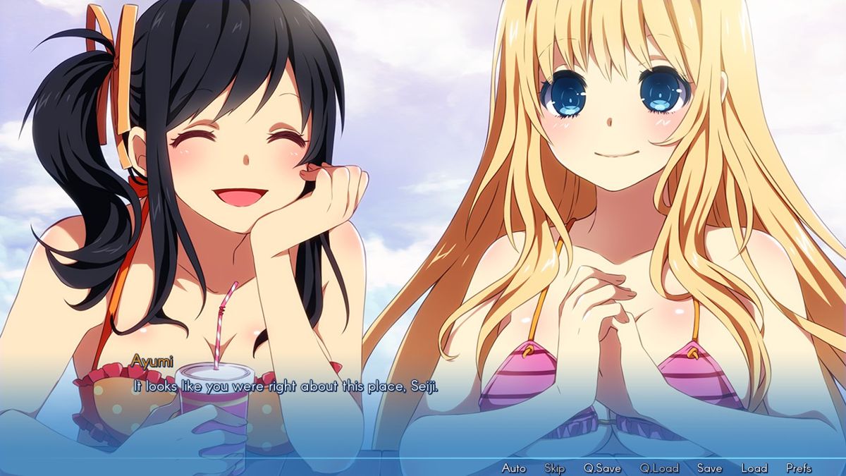 Sakura Beach (Windows) screenshot: Stopping for snacks