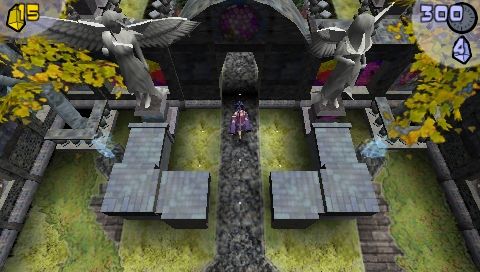Frantix (PSP) screenshot: One of the Tutorial world levels