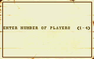 Buffalo Bill's Wild West Show (Amiga) screenshot: Enter number of players.