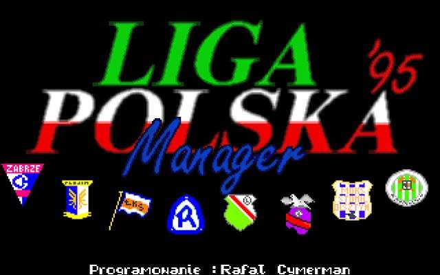 Liga Polska Manager '95 (DOS) screenshot: Title Screen