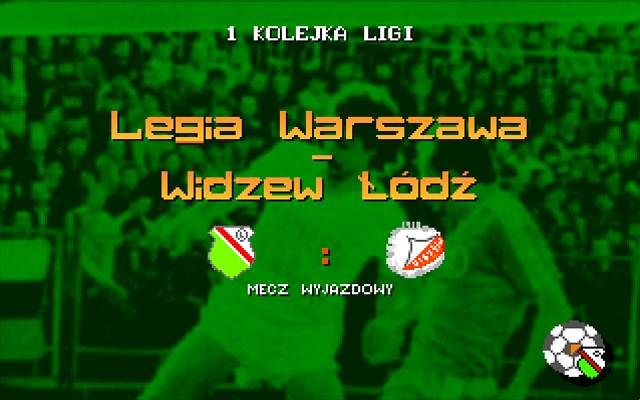 Liga Polska Manager '95 (DOS) screenshot: Match Start Up