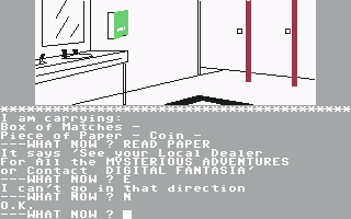 Waxworks (Commodore 64) screenshot: The toilets