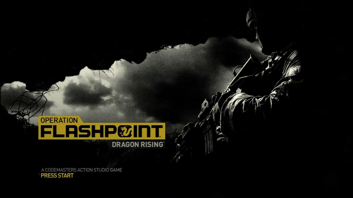 Operation Flashpoint: Dragon Rising (Xbox 360) screenshot: Title screen.
