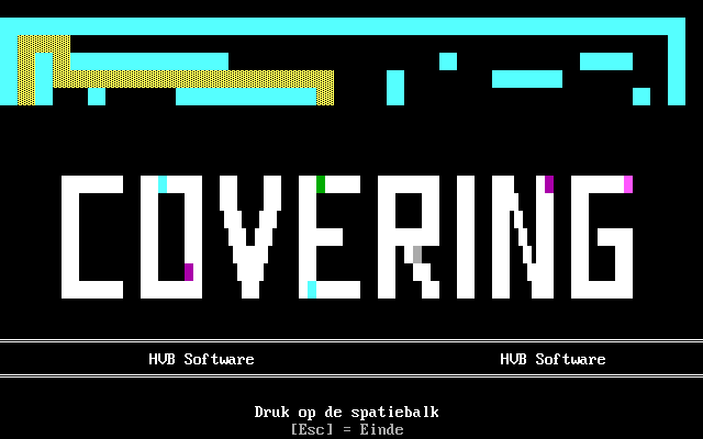 Covering (DOS) screenshot: Title screen