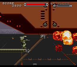 Cybernator (SNES) screenshot: Enemy destroyed
