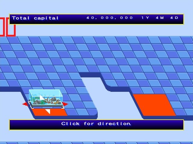 Aquarium (Windows) screenshot: Here the player is placing desk tanks