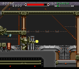 Cybernator (SNES) screenshot: Punch