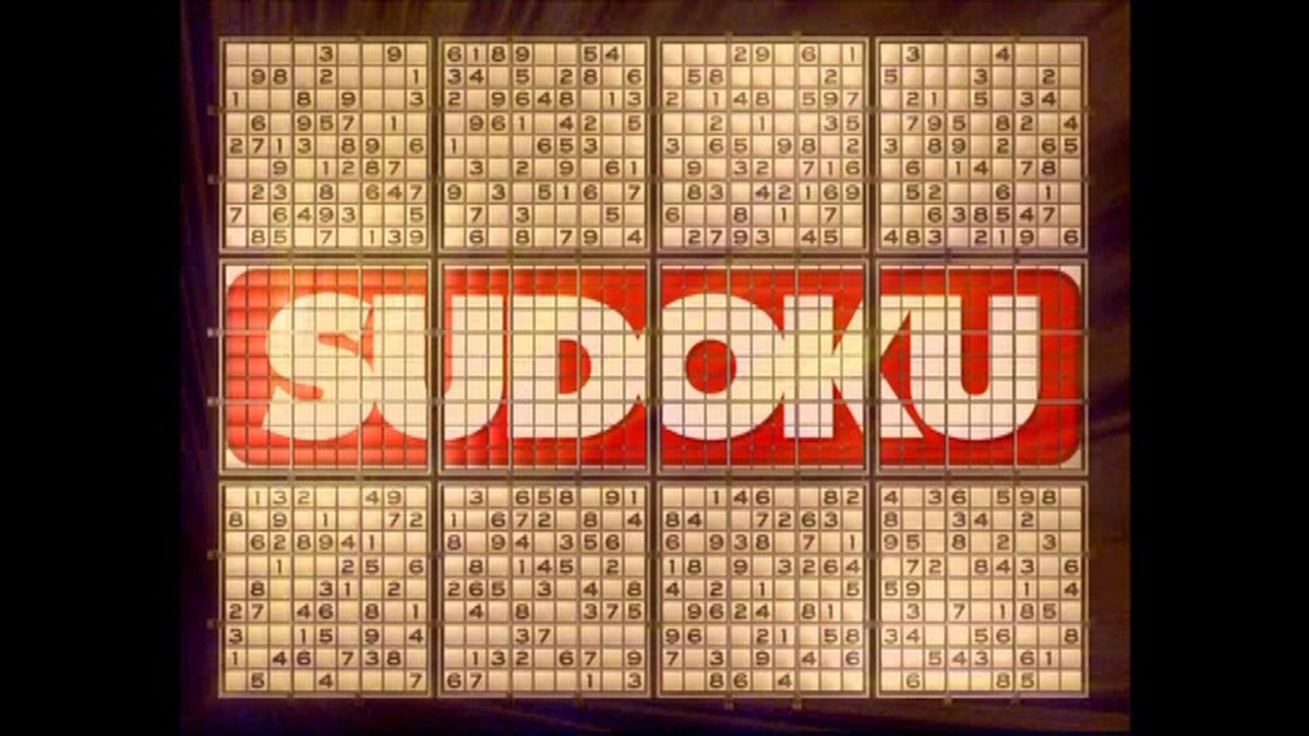 Sudoku (DVD Player) screenshot: The end of the animated introduction