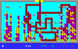 Zaptrak (Thomson TO) screenshot: Completing second stage