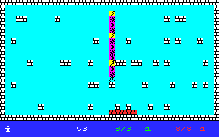 Zaptrak (Thomson TO) screenshot: Second stage