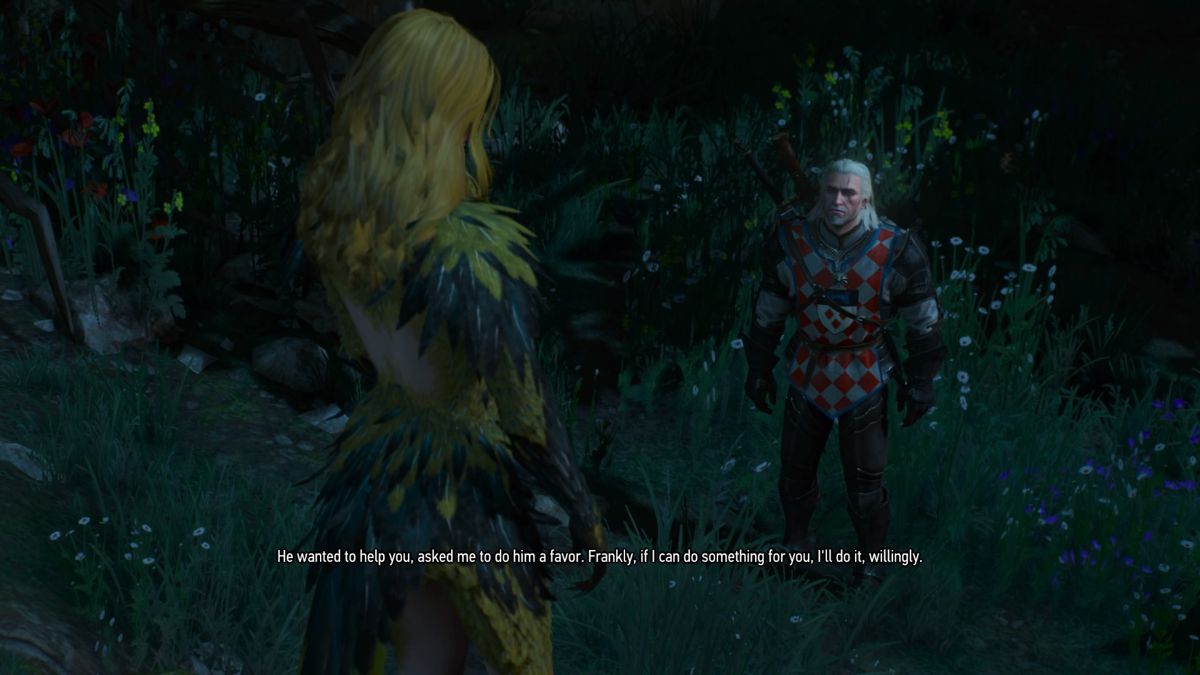 The Witcher 3: Wild Hunt - Blood and Wine (PlayStation 4) screenshot: Lifting the curse is possible, but it comes with a price