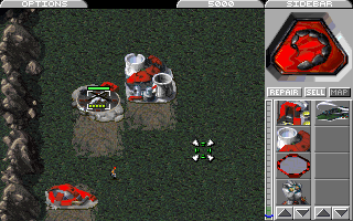 Command & Conquer: The Covert Operations (DOS) screenshot: In the new missions the Brotherhood gets to use Apache helicopters that only make a rare appearance in the original Nod campaign.