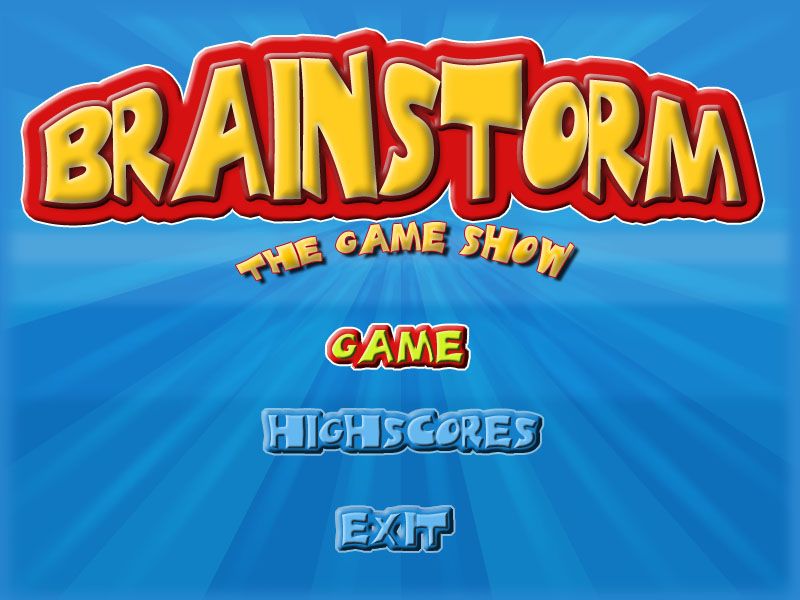 Brainstorm: The Game Show (Windows) screenshot: Title screen