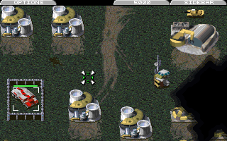 Command & Conquer: The Covert Operations (DOS) screenshot: ...and an MCV trapped right in the middle of the GDI base.