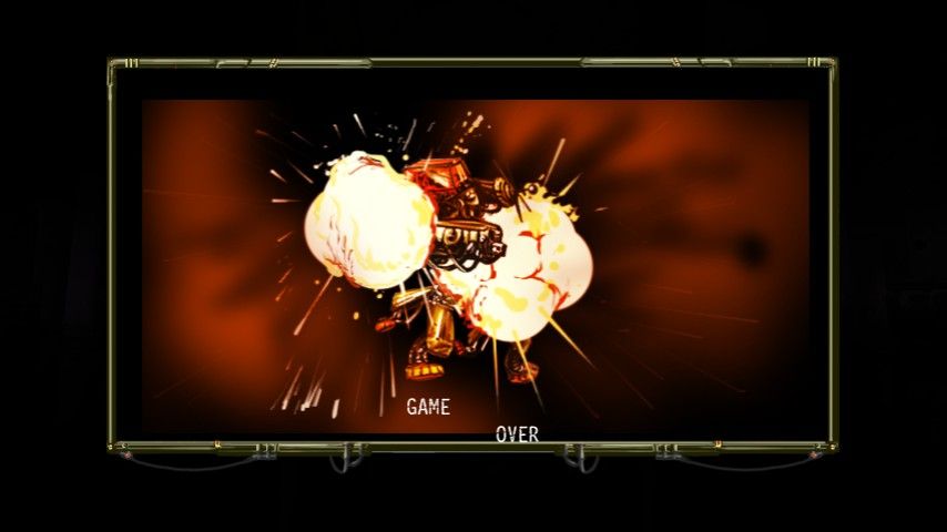 Explosionade (Windows) screenshot: Game over!