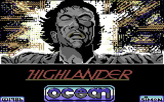 Highlander (Commodore 64) screenshot: Loading Screen