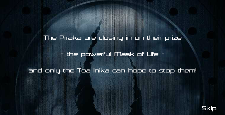 Piraka Animation 06 (Browser) screenshot: Intro.
