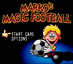 Marko (SNES) screenshot: Title Screen