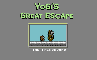 Yogi's Great Escape (Commodore 64) screenshot: Off to the Fairground.