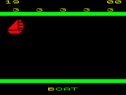 Kids on Keys (ZX Spectrum) screenshot: Game 2, round 2 is just the same as round 1. Different objects are use but the game is still the same. there's also another bonus round at the end