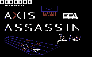 Axis Assassin (Commodore 64) screenshot: Title screen