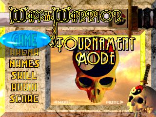 Way of the Warrior (3DO) screenshot: Main Menu