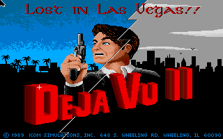 Déjà Vu II: Lost in Las Vegas (Apple IIgs) screenshot: Title screen