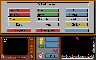 Mad TV (DOS) screenshot: Main Menu