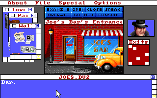 Déjà Vu II: Lost in Las Vegas (DOS) screenshot: Woah! It's like Deja Vu! (Except the last time I was here, it wasn't in VGA!) (VGA)