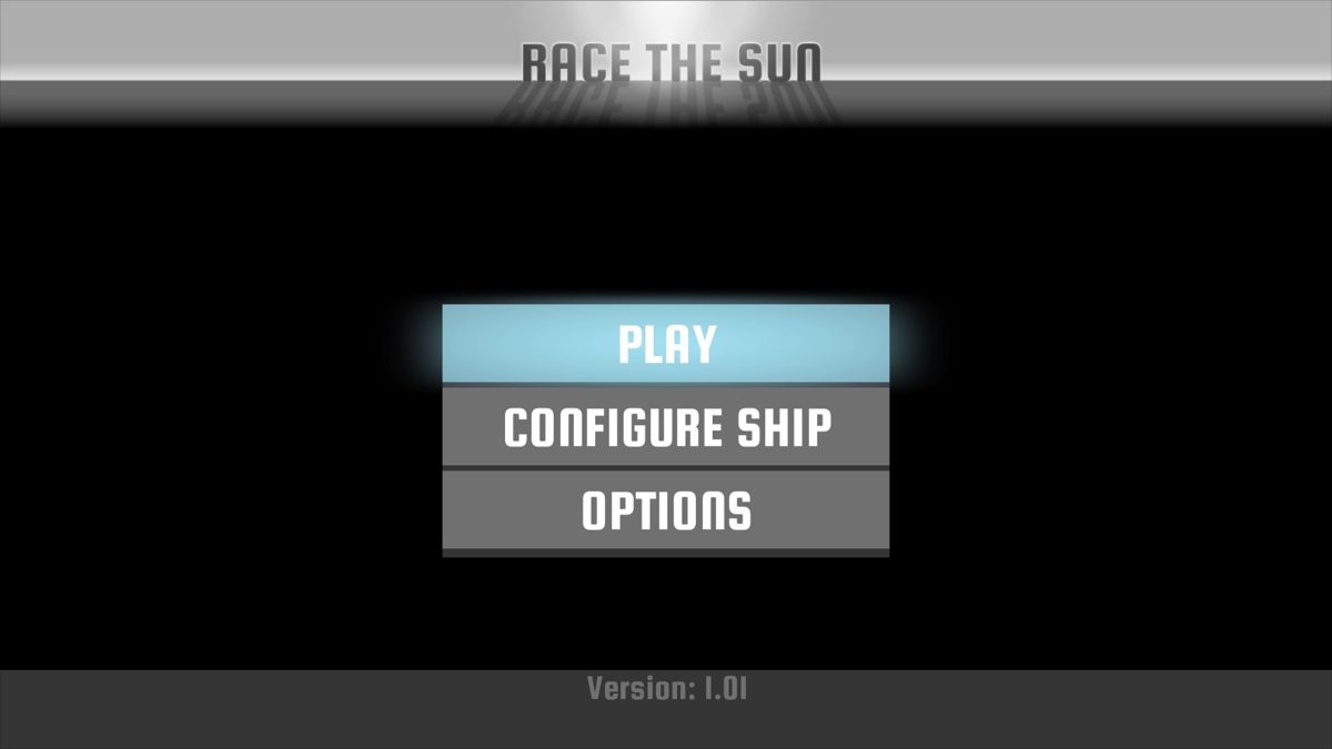 Race the Sun (PlayStation 4) screenshot: Main menu