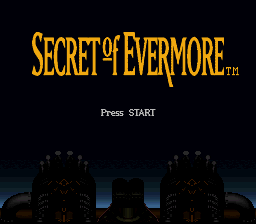 Secret of Evermore (SNES) screenshot: Title screen