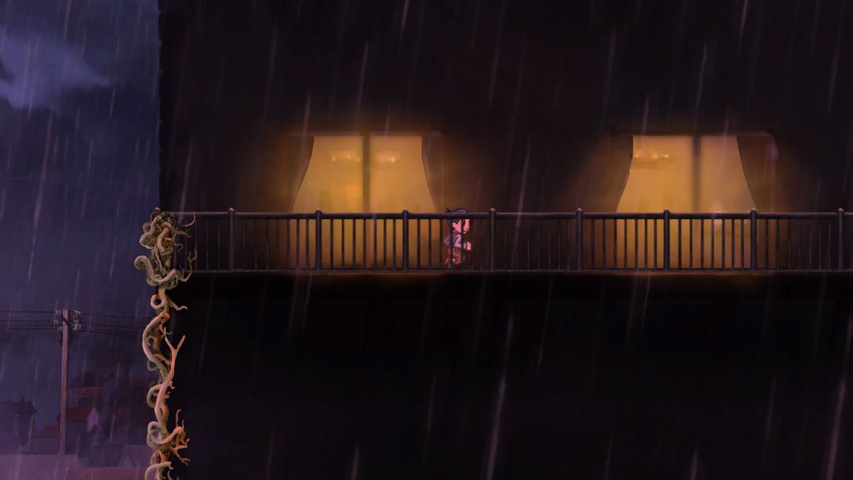 Teslagrad (PlayStation 4) screenshot: Balcony