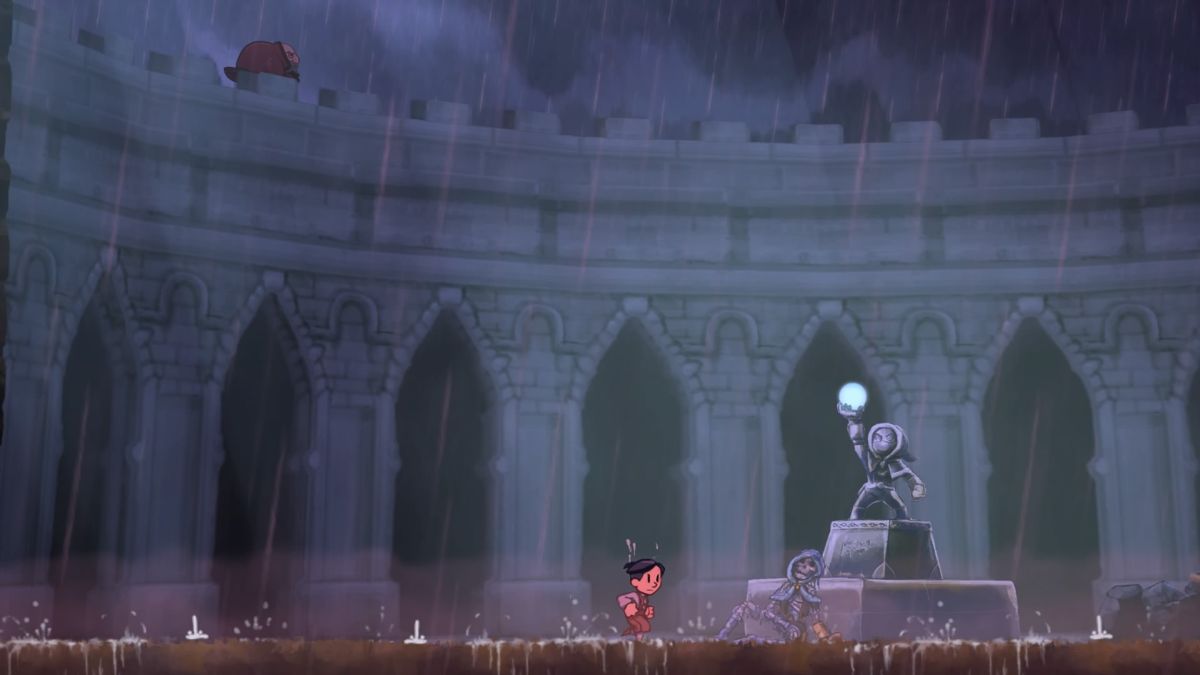 Teslagrad (PlayStation 4) screenshot: Statue