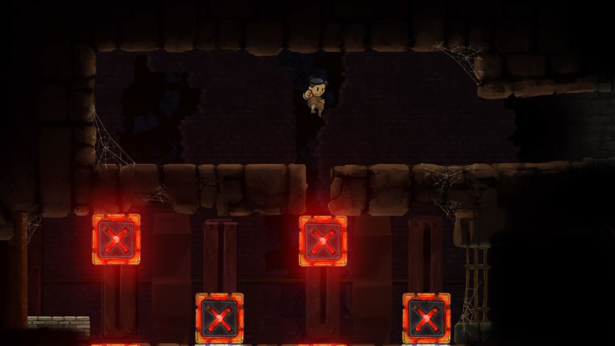 Teslagrad (PlayStation 4) screenshot: Fast jumping trial