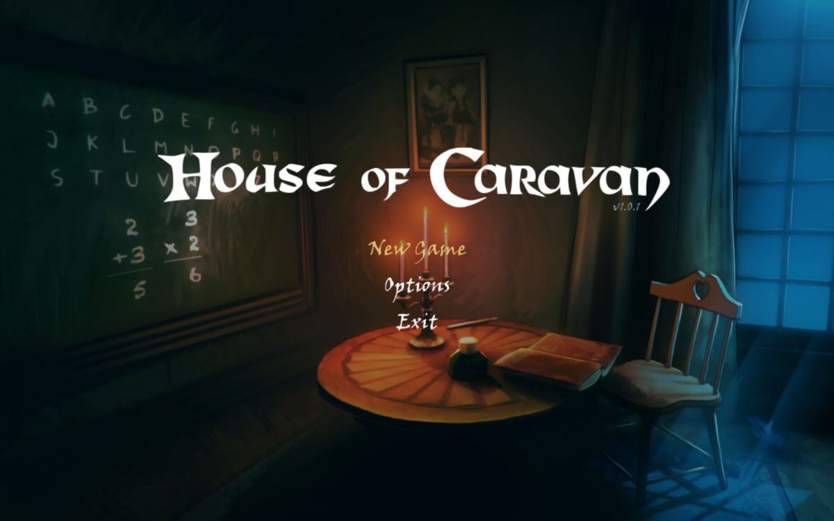 House of Caravan (Windows) screenshot: Main menu