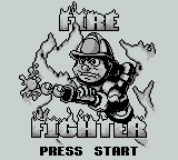 Fire Fighter (Game Boy) screenshot: Title