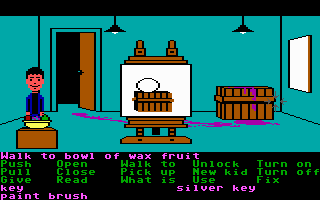 Maniac Mansion (DOS) screenshot: Don't Waste the Remover on the Paint