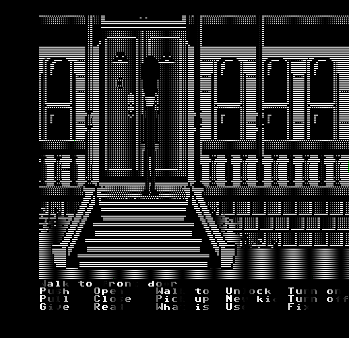 Screenshot of Maniac Mansion (DOS, 1987) MobyGames