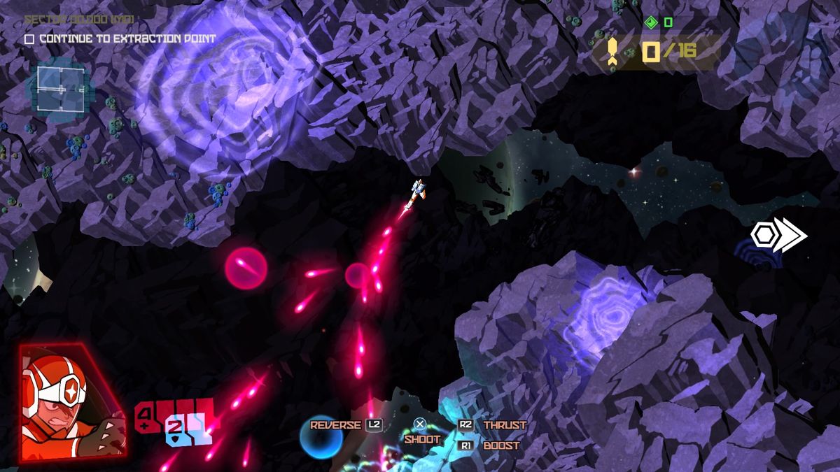 Galak-Z: The Dimensional (PlayStation 4) screenshot: Reversed shots