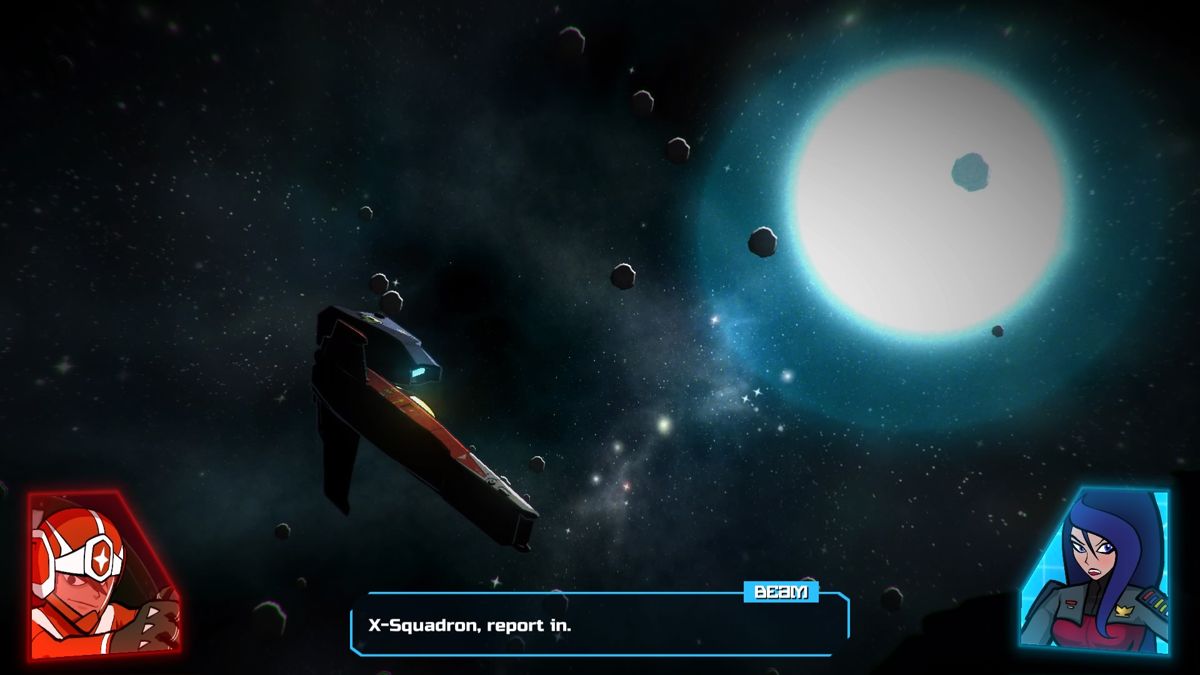 Galak-Z: The Dimensional (PlayStation 4) screenshot: Conversation